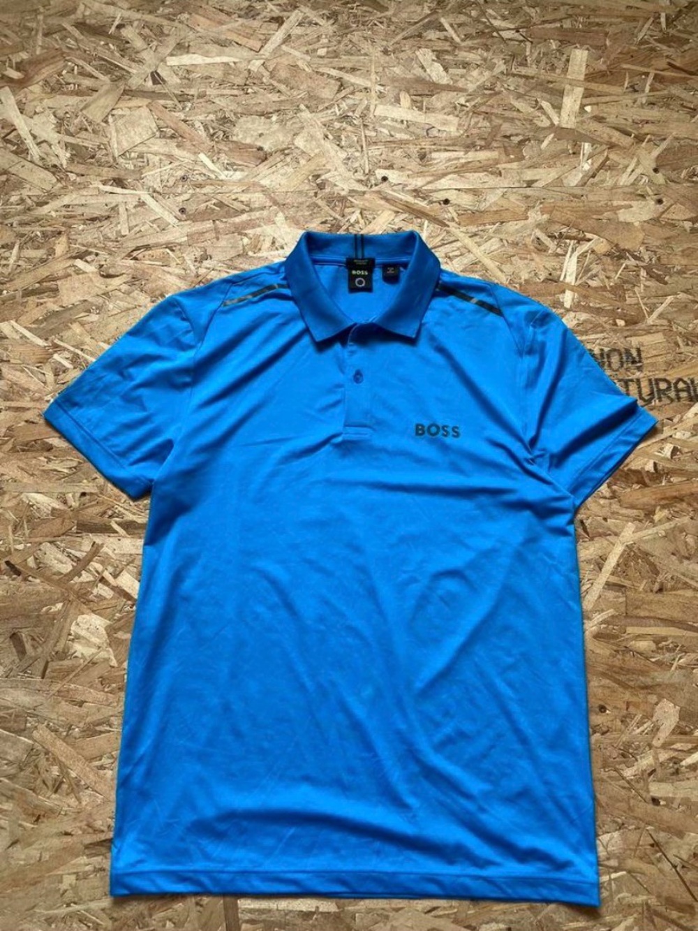 BOSS Men's Blue Polo Shirt-Medium